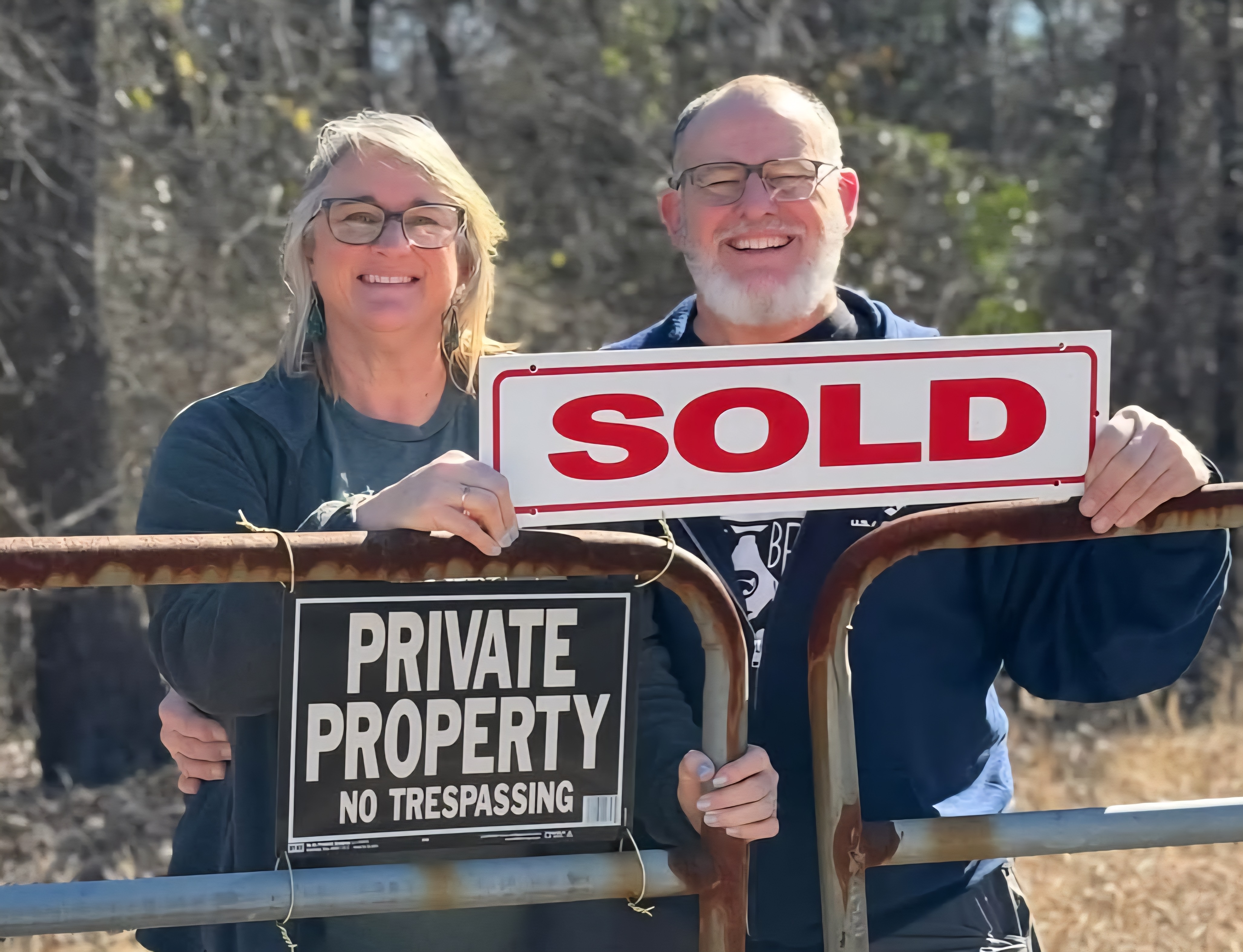 The day we purchased our 10.2 acre TX ptoperty